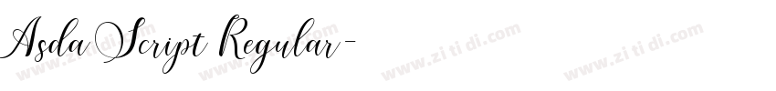 Asda Script Regular字体转换